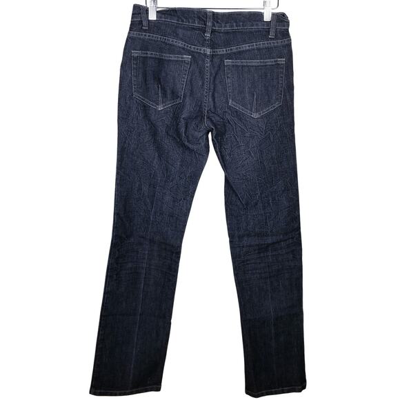 THE LIMITED Jeans Low Waist Straight Leg Crinkle DK Gray MAHK0778 '06 Size 6 - Picture 3 of 7